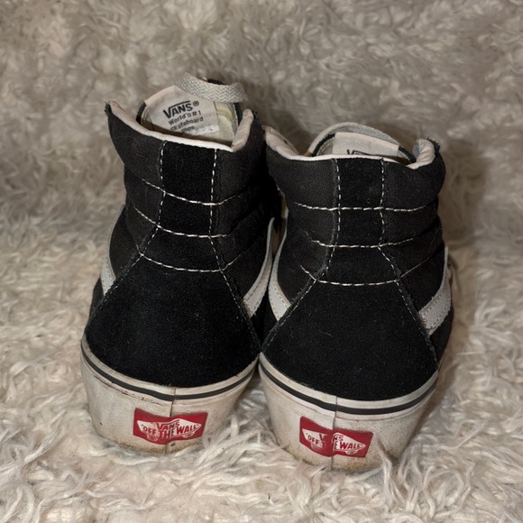 High Top Vans black men 7 women 8.5 lace up off the wall - Picture 3 of 6